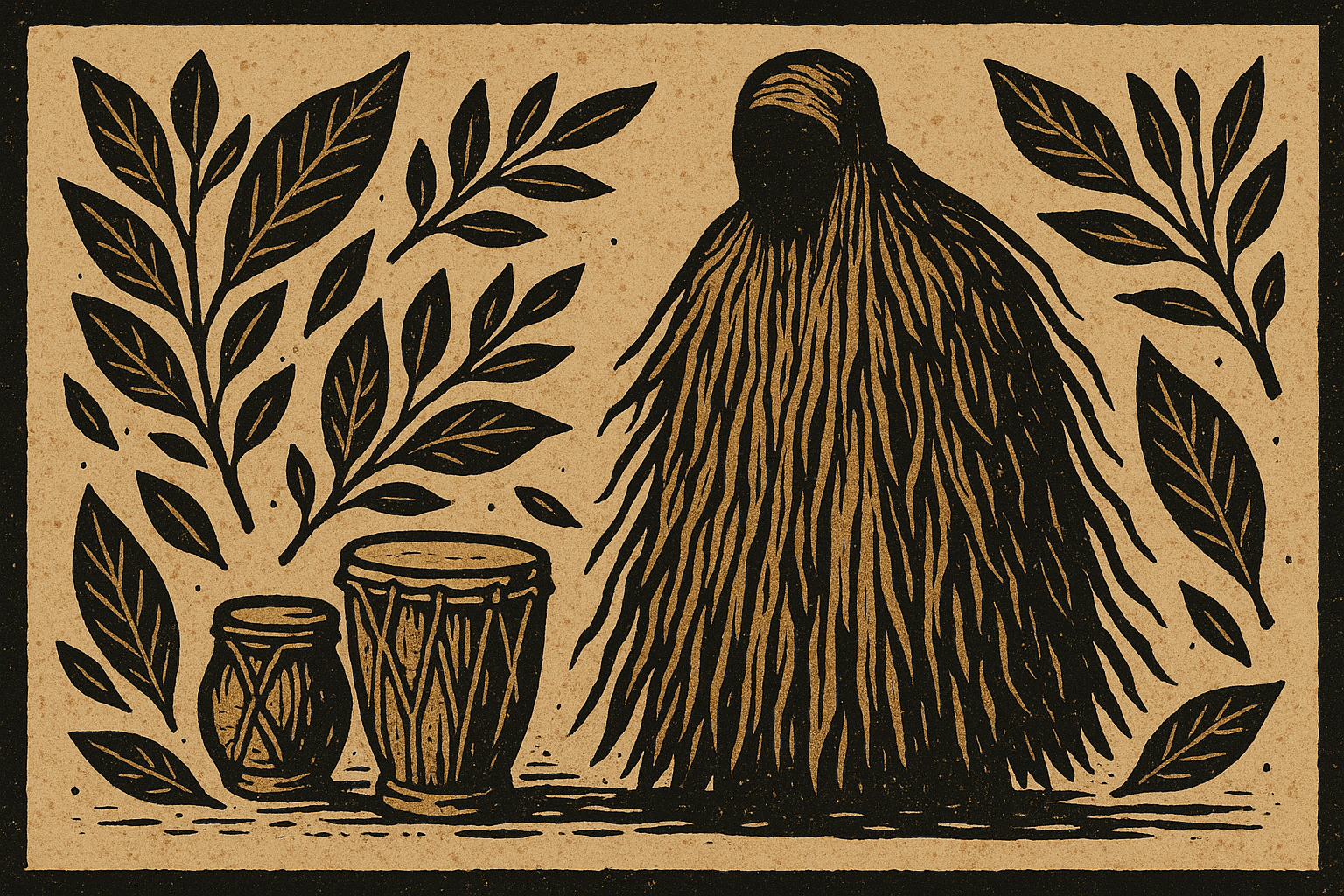 Egum — o espírito ancestral no Candomblé, símbolo de continuidade e sabedoria.