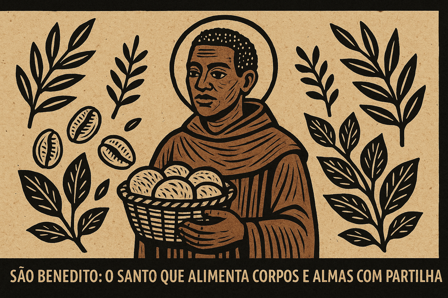 🍞 São Benedito: O Santo Negro da Fé, da Partilha e do Axé São Benedito — santo negro do pão e do axé.